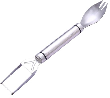 Strumento per Tagliare Anguria e Affettatore | Affettatore a Forchetta 2-in-1 per Frutta,Affettafrutta portatile | Per anguria, mango, pitaya, papaya, e per uso domestico, picnic, feste, cucina e camp