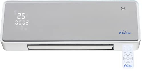 Riscaldatore in ceramica a parete in formato split ideale per il bagno da 10 a 20 m² con telecomando oscillante Hoti M80 Purline