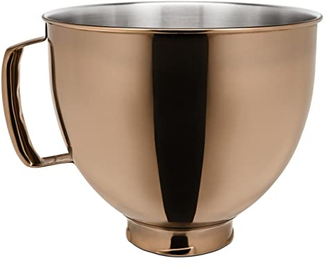 KitchenAid KSM5SSBRC 5 Quart Tilt-Head Metallic Finish Stainless Steel Bowl, Radiant Copper