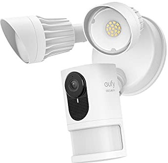 eufy Security Floodlight Camera E220, 2K, No Monthly Fees, 2000 Lumens, Weatherproof, Built-in AI, Non-Stop Power (Existing Outdoor Wiring Required, Weatherproof Junction Box Included)