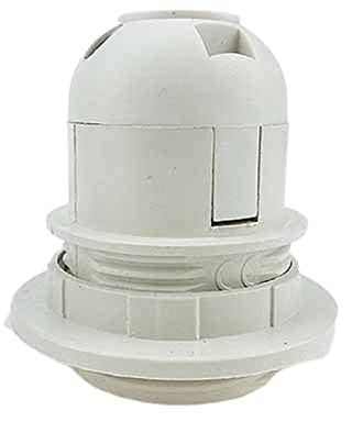 KNOKR 10ps / Lot E27 LED Soporte de lámpara de plástico Soporte de zócalo de Bombilla DIY E27 Accesorios de la lámpara Base Titular de la Bombilla de luminaria Cqc CE Portalámparas (Color : E27 Half