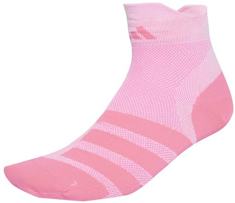 adidas Unisex - Adulto RUNxADIZERO Sock 1PP, White/Lucid Pink/Lucid Pink, 8.5-10