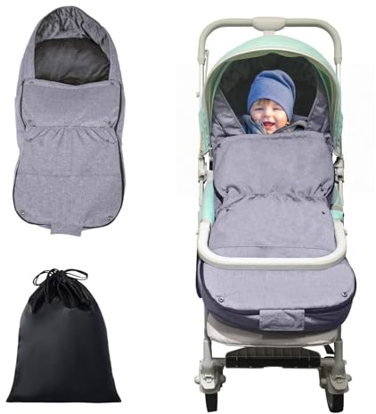 tupi Stroller Footmuff, Universal Warm Bunting Bag for Cold Weather, Stroller Cover for Winter, Waterproof Stroller Blanket for Toddler Girls Boys, Stroller Sleeping Bag, Ideal Gift for Baby Mom