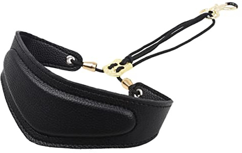 VICASKY Saxophongurt Saxophonblätter Tenorsaxophon Hängend Riemen Halsband Für Saxophon Aufhänger Tuba-reinigungsset Schlingendraht Alt-saxophon Klarinettenligatur Gürtel Black Metall