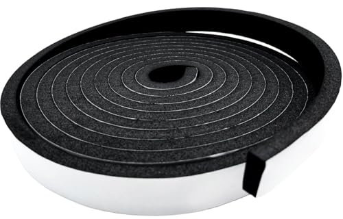 Nastro autoadesivo in schiuma, striscia sigillante in gomma per finestre e porte, resistente alle intemperie, acustico, antiscivolo, (25mmx20mmx5m)