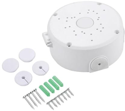 Boîte de dérivation universelle pour caméra de sécurité étanche pour intérieur et extérieur pour rangement et protection des câbles électriques