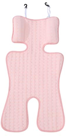 Kyldyna barnvagn, babyskal, värmeskydd, barnstol, kylning bil, bilstol, kyldyna för spädbarn, sommar, andningsbart sittinlägg för barnvagnar, kyler, skyddar sätesöverdraget från fläckar (rosa)