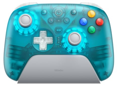 8Bitdo Ultimate 2 Wireless Controller for PC,Apple/Steam/Android,Clear Blue