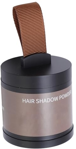 Walmeck Hairline Shadow Powder, Resistente Al Agua, de Larga Duración, Oculta Instantáneamente el Tinte de Retoque la Raíz del Cabello con Espejo y Soplo para una Cobertura Ráp (Marrón)