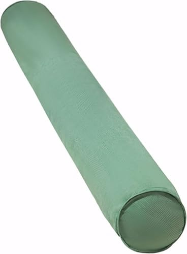Cylindrisk lungokudde för sömn – avtagbar stödkudde för nack- och ländryggen 100 x 18 cm (39 x 7 tum) perfekt för säng och soffa grön färg perfekt för komfort och avkoppling