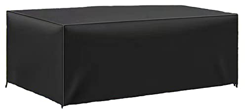 JPudinor Housse pour Table de Jardin 135 x 135 x 75cm, Housse de Protection Bâche Imperméable pour Meubles Jardin et Hivernage Mobilier Salon de Jardin