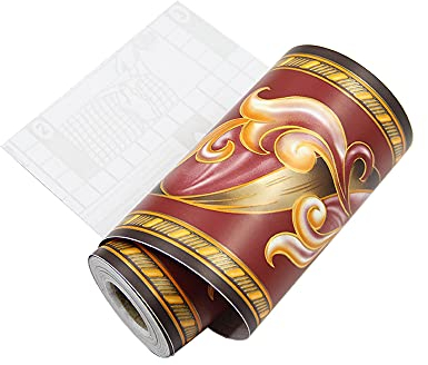 NA Selbstklebende Tapetenbordüre, Wandaufkleber, Tapetenbordüre, selbstklebend für Badezimmer, Wohnzimmer, Küche