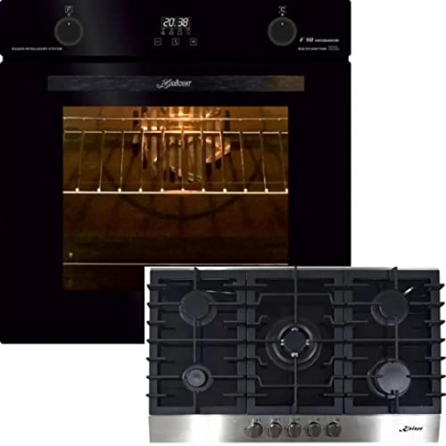 Kaiser Set de cuisinières à gaz EH 6367 + KCG 9386, four électrique, 79 L, four encastré, 10 fonctions plaque de cuisson à gaz, plaque de cuisson encastrée 3,8 kW, gaz naturel, propane