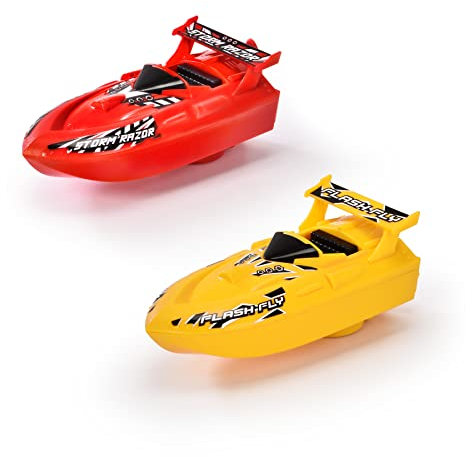 Dickie Toys – Ocean Rider (15 cm) – Spielzeugboot zum Aufziehen, mit Lenkung, Badewannenspielzeug, zufällige Farbe, für Kinder ab 3 Jahren