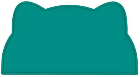 Tapis Gamelle Chat et Chien, Tapis Silicone Bol Antidérapant Tapis de Nourriture pour Animaux Imperméable (Vert MARRS)