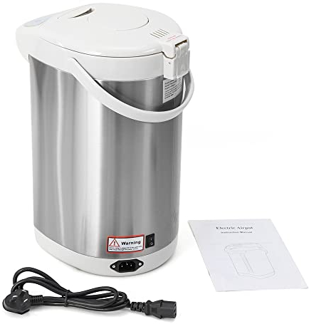 4 Liter Wasserspender Heißwasserspender Wasserkocher Teekocher Thermopot,Electric Thermo Pot Heißwasserspender 750W (Grau)