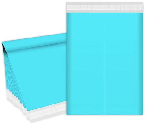 POPOYU 3 Stück Versandtaschen Warensendung,60x70cm Große Versandtaschen für Kleidung Blau,Shipping Bags,Mailing Bags,Versandbeutel Groß,Selbstklebend Poly Kunststoffbeutel,Versandtaschen Kleidung