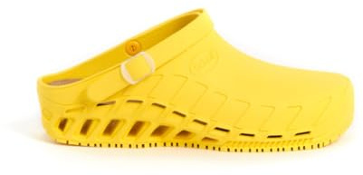 Scholl Clog Evo, Zoccoli Sanitari Medicali Unisex - Adulto, Giallo, 39/40 EU