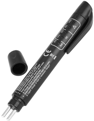 Aputoxz Testeur de liquide de frein, analyseur d'huile liquide hydraulique pour DOT3 / DOT4 / DOT5 - Outil de diagnostic de frein automatique