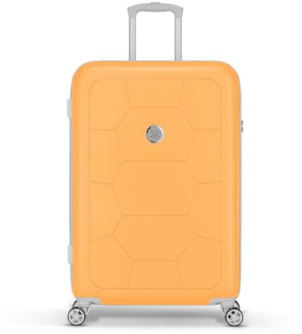SUITSUIT Koffer Groß 75 cm - Hartschalen Reisekoffer mit Rollen - Zahlenschloss - 94 L - Caretta Apricot Crush