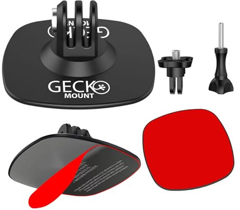 Flexible Adhesive Sticky Camera Mount Suitable For GoPro Go Pro Insta 360 Action Cam Rubber Bendable Curved Surface Mounting for Cycle and Motorcycle Helmet Fender Fairing Petrol Tank Kayak Canoe