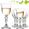 Imperial Lot de 6 verres à vin blanc élégants 150 ml - Série « Vintage » - En verre cristalline - Passe au lave-vaisselle