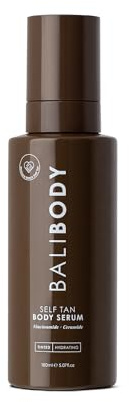 Bali Body Selbstbräunendes Körperserum, getöntes Selbstbräunungs-Körperserum für alle Hauttypen, für natürlich aussehende allmähliche Bronze-Glow, vegan, tierversuchsfrei, hergestellt in Australien