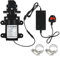 VeYocilk DC 12V Water Pump,1GPM 4L/Min 131Psi Self Priming Diaphragm Pump with Pressure Switch and 2 Hose Clamps,UK Plug Power Supply Adaptor for Water Tap,Campervan,Kitchen,Bathroom,Water Tank