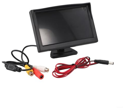 Monitor di inversione dell'automobile con la lente di 170 gradi e la macchina fotografica di 5 pollici AHD 1080P per il backup