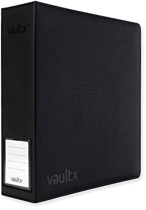 Vault X Premium Exo-Tec Ringbuch – für 9 Sammelkarten-Seiten – 50+ Seiten Kapazität 3 D-Ring Clip Binder für TCG