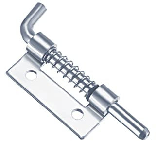 PATIKIL 52mm Lunga Molla Caricata Perno Chiusura, 5pz Carbonio Acciaio Serratura Bullone(Sinistra)