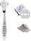 INGJIA Râpe à Pied Pédicure, Callus Shaver Rapeuse Pieds Anti-Callosités, Coupe Cors, Rasoir pour Talons, Peaux Dures et Mortes en Acier Inoxydable avec 10 Lames, Outil de Soin des Pieds