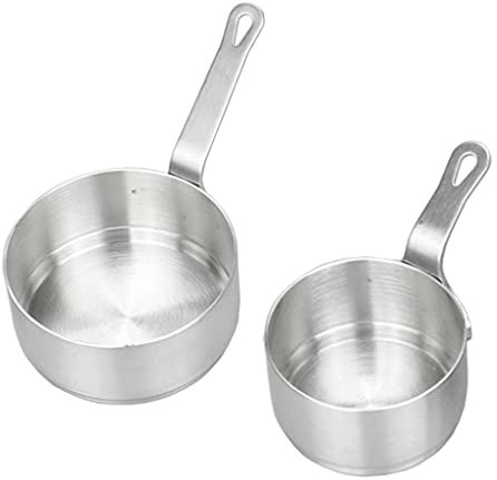 Tiuimk 304 Rostfritt stål Mini Mjölkkastrull Såspanna - Liten Storlek 50 ml & Stor Storlek 100 ml