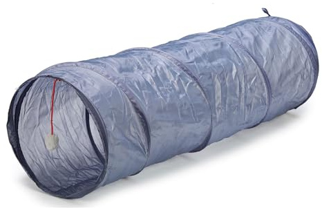 WELL HOME MOBILIARIO & DECORACIÓN Túnel para Gatos Plegable 90x28x28cm Gris