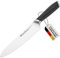 GROSSMAN® 278CM - Comfort | Kochmesser 33,5 cm | Ultrascharfer Küchenmesser | Deutschem Edelstahl Klinge 19,3 cm | mit Ergonomischen Griff 14,2 cm (229 Gramm)