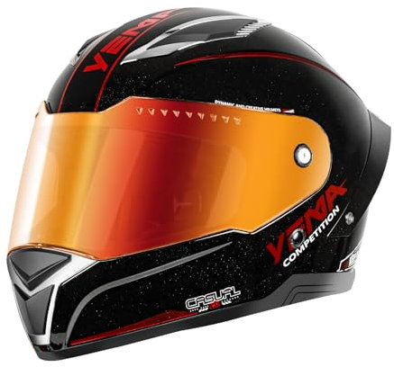 YEMA Casque Moto Intégral Homme ECE06 Homologué- YM-850 Casque Femme Adulte Double Visière