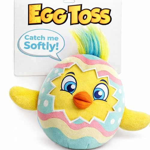 Move2Play, Easter Egg Toss Kids Game | Easter Basket Stuffer & Gift for Kids Ages 3-8+ | Hilarious Indoor/Outdoor Game | Fun Easter Toy for Toddlers, Boys & Girls