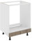 haaus Backofenschrank Karo, Eiche dunkel Sonoma/weiß, 60 x 50 x 80 cm