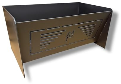 Cesto o cassetto per pellet su stufe a legna da 18 litri, 400 × 230 × 200 mm.