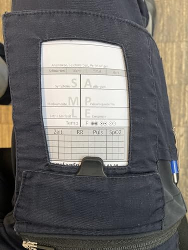 10x Hosenblock für den Rettungsdienst mit ABCDE-Schema – Kompakte Blöcke im DIN A6-Format | Klar strukturiert für schnelle Dokumentation | Paket mit 10 Blöcken | Ideal für Notfalleinsätze