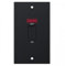 Selectric Matt Black Decorative Metal Wall Outlets & Sockets (Vertical 45A Cooker Switch With Neon)
