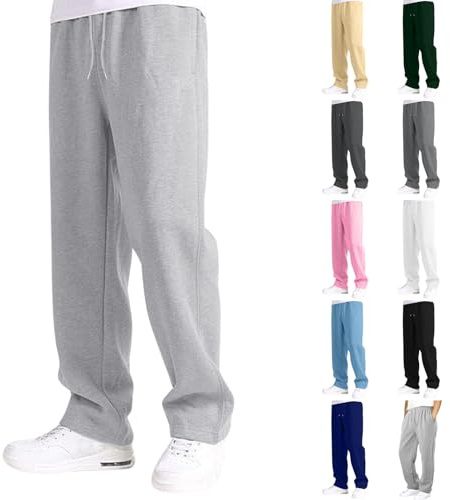 Jogging Homme Pantalon Baggy Cargo Sweatpants Mode Sport Pantalon de Survêtement Taille Élastique Pants Large Workout Training Chaud Pants Poches Automne Hiver 2026