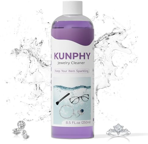 Version améliorée du concentré pour nettoyeur à ultrasons KUNPHY, nettoyant professionnel pour lunettes, adapté à tous les nettoyeurs à ultrasons, nettoyant pour bijoux adapté aux lunettes, 250 ml