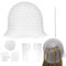 Bonnet Meches Cheveux,Bonnet Meche,Bonnet à Mèches en Silicone avec Crochet,Chapeau de Coloration Reutilisable,Bonnet pour Meches et Balayage,Convient pour Les Femmes et Les Filles
