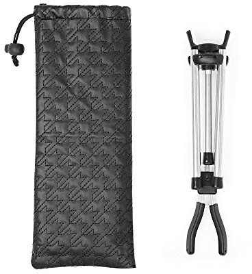 Brrnoo Soporte de Saxofón Tenor, Soporte de Piso de Metal de Saxo Portátil con Bolsa de Transporte, Metal, Diseño Plegable, Fácil de Transportar, Protección de Caucho Suave, para