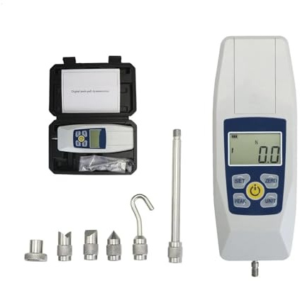 Digital Force Gauge Push & Pull Tester-mätare Minidynamometer for spännings- och kompressionstestning (N, kg, lb, oz)(10N)