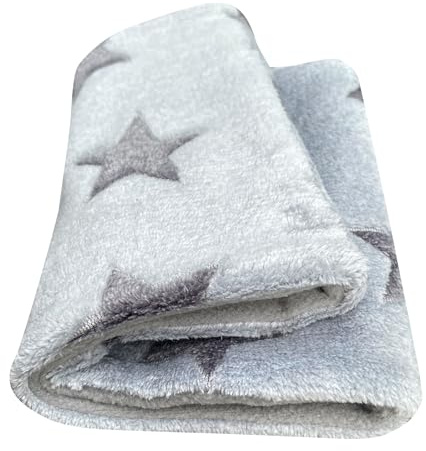 Wollhuhn Cálido Niño/Niña NUESTRO LOOP/Bufanda tubular/Bufanda de dos capas de forro polar para girar, Estrellas Gris/Gris, talla única