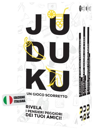 ATM Gaming JUDUKU - Gioco da Tavolo per Adulti - Gioco di Carte - 480 Carte Esilaranti - Edizione Limitata - Perfetto per Feste, Regali e Serate Divertenti - Versione Italiana