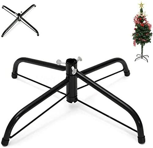 Soporte de árbol de Navidad, soporte de moldeo de base de 4 patas soporte de metal para árbol de Navidad, decoración de fiesta familiar duradero Processed