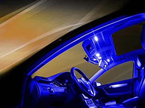 MaXtron Set di illuminazione interna per auto Qashqai J10 blu illuminazione interna set completo